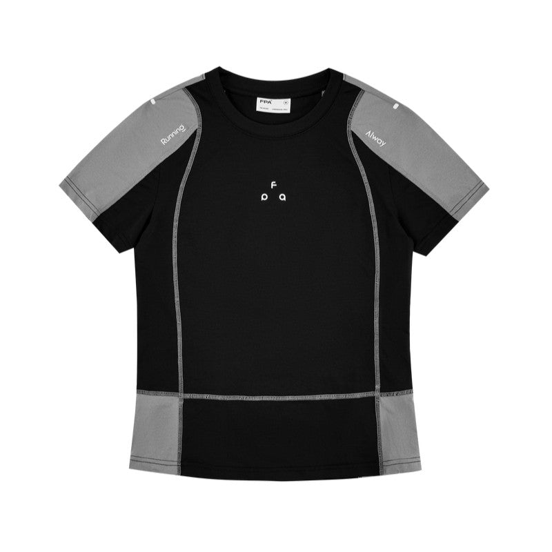 FPA Color-Block Sports Short Sleeve 2026 New Summer Round Neck Quick-Dry Cool-Touch Short T-Shirt for Women