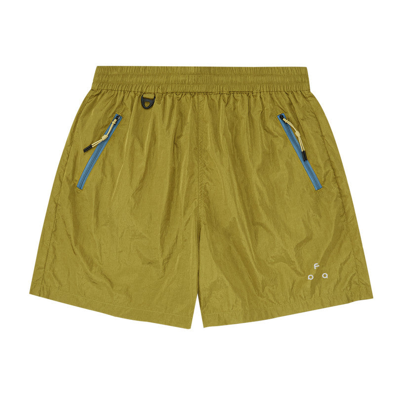 FPA Outdoor Color-Block Zip Print Shorts – Summer Sports Packable Lightweight Loose Straight-Leg Fitness Casual Shorts