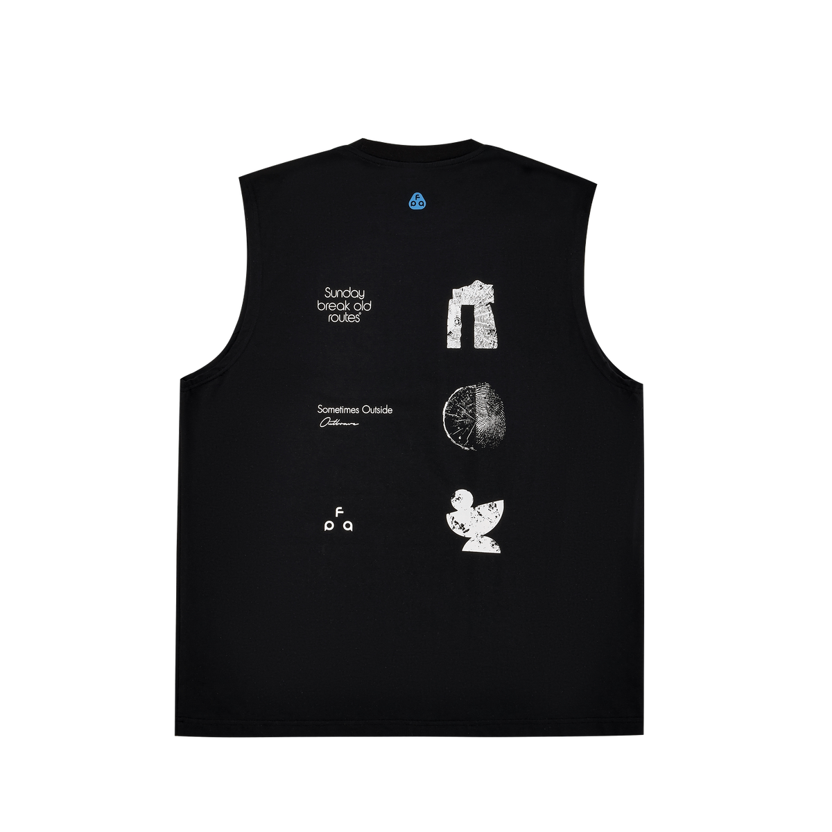 FPA COOLMAX Natural Energy Graphic Text Sports Vest for Fitness Running Outdoor Sleeveless T-Shirt