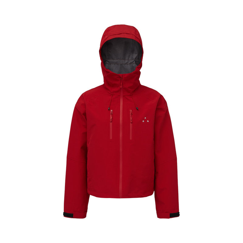 FPA Rain Shield Sealed Seam Three-Layer Protective Hard Shell Outdoor Short Hooded Jacket - Chinese Trend Sports Mountaineering Jacket for Women