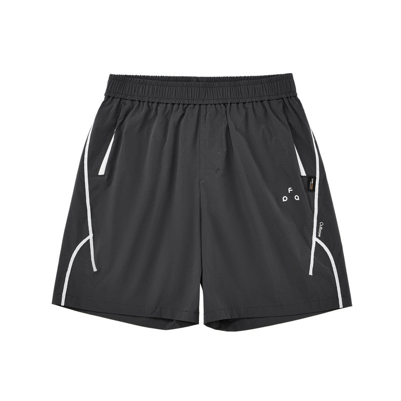 FPA Outdoor Lightweight Sports Contrast Color Water-Repellent Tear-Resistant Shorts Summer Pocket Zipper Hasso Five-Point Shorts for Men