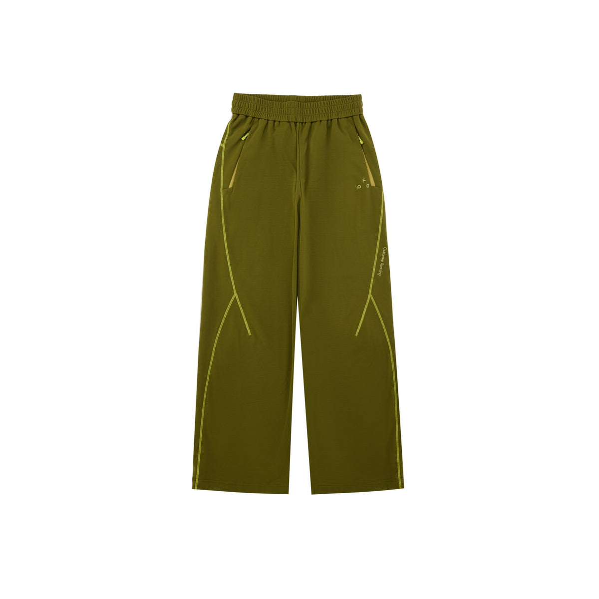 FPA Outdoor Sports Contrast Color Textured Plaid Straight-Leg Casual Pants for Couples, Relaxed Fit