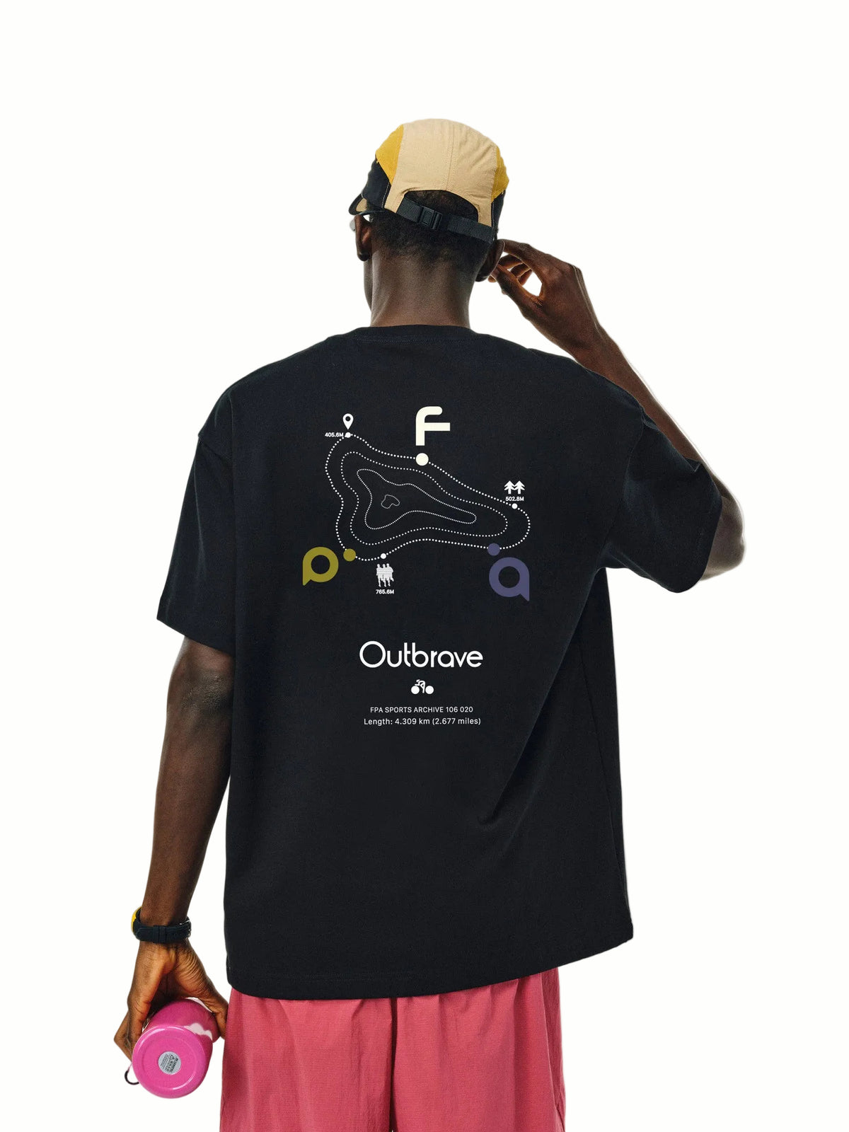 FPA Quick-Dry Cool-Touch 7A Antibacterial Sports Short Sleeve T-Shirt, Chinese Street Style Trendy Summer Loose Heavyweight Couple Half Sleeve Tee