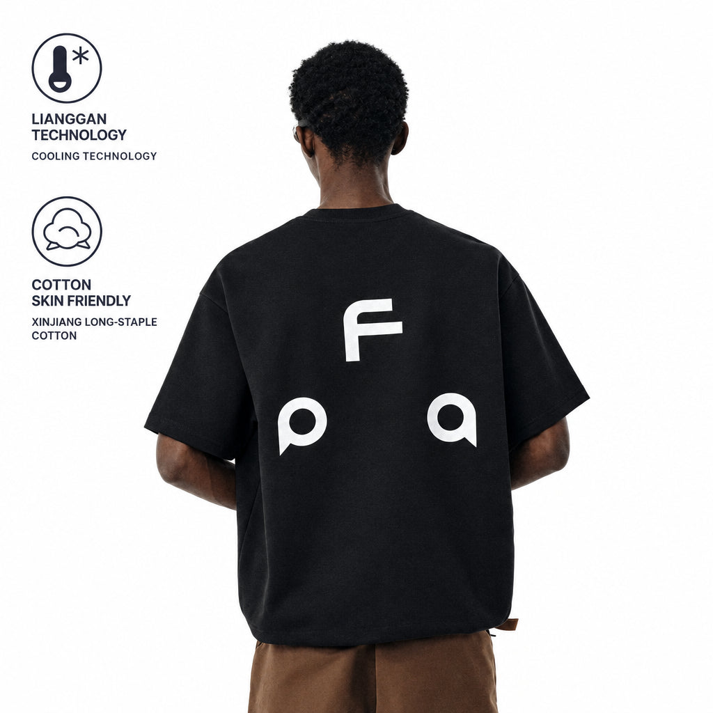 FPA Ice-Skin Cool-Touch Xinjiang Long-Staple Cotton Heavyweight T-Shirt – Summer Casual Couple Loose-Fit Chinese Streetwear Short Sleeve