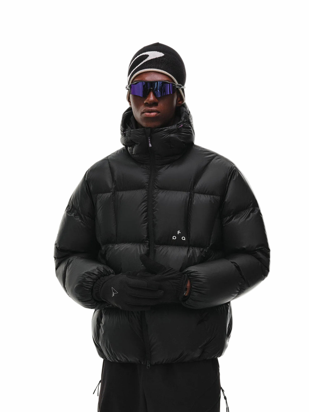 FPA 800FP 95% White Duck Down Aurora Water-Repellent Hooded Down Jacket for Men, Outdoor Sports Winter Coat