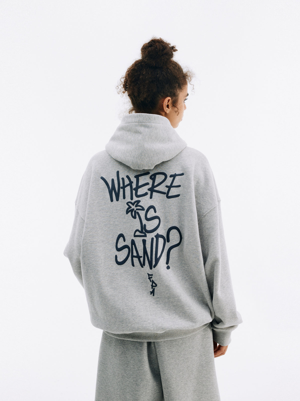 FPA Beach Graffiti Foam Hoodie – Autumn Casual Loose Heavyweight Unisex Chinese Streetwear Hooded Sweatshirt for Men
