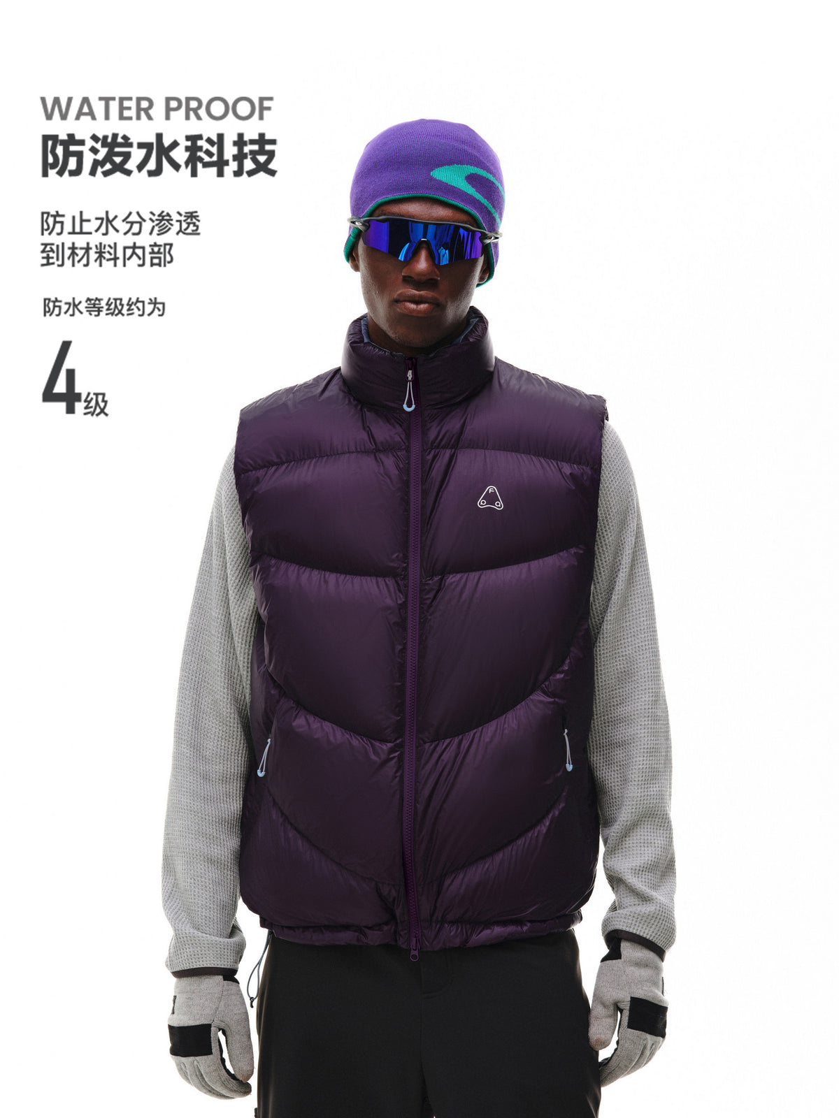 FPA Color-Block Down Vest 2026 New Winter Thickened Stand Collar Warm Couple Style Sleeveless Vest