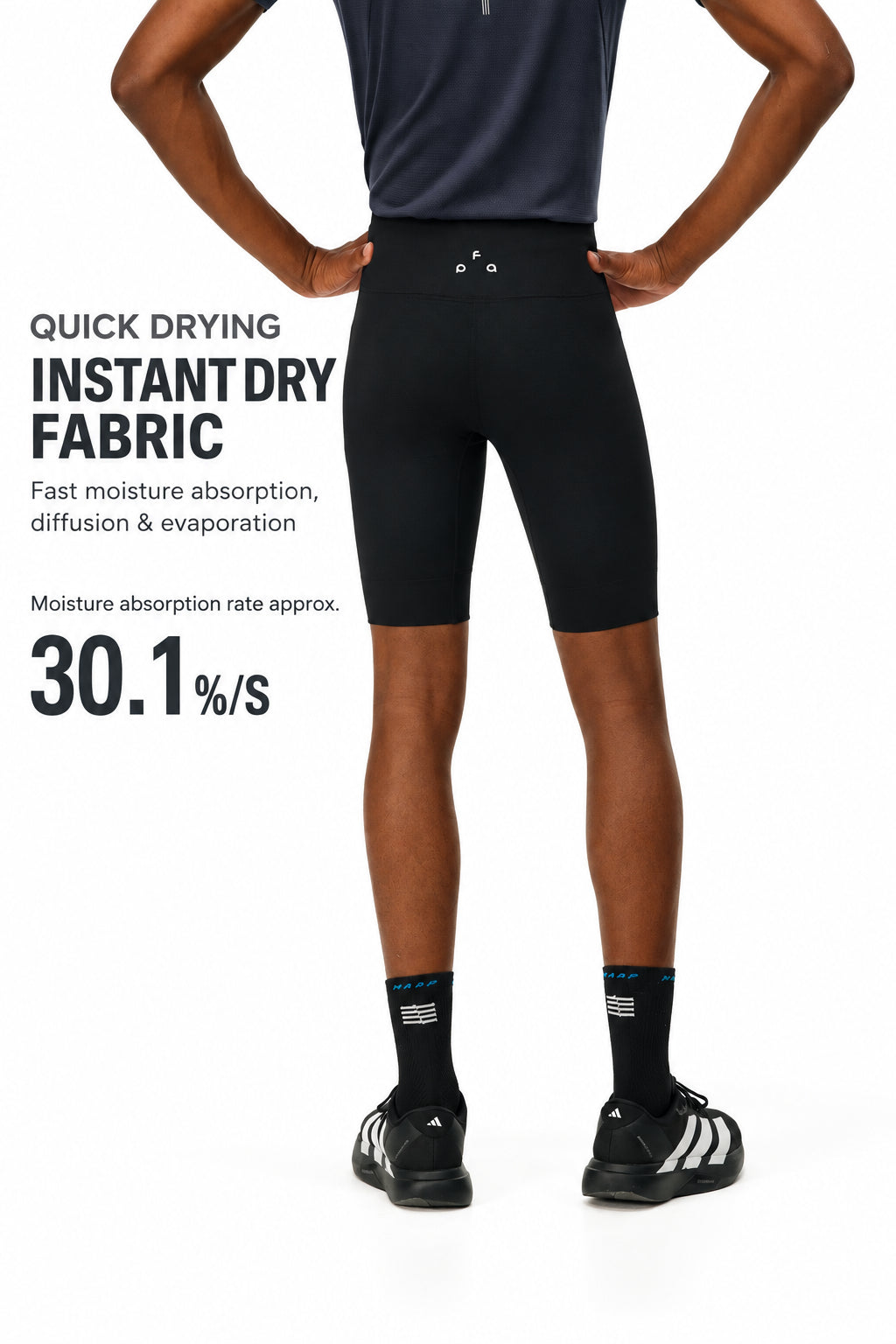 FPA Seamless Knit Cycling Shorts for Men and Women, Summer Outdoor Fitness Running Quick-Dry Compression Shorts