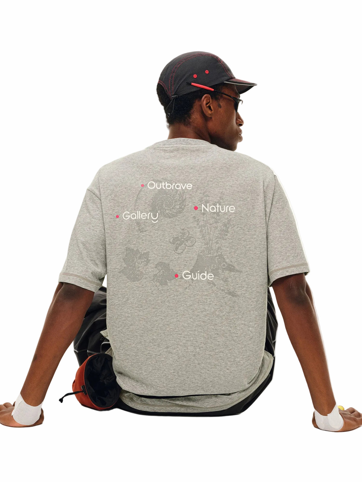 FPA COOLMAX Reflective Print Breathable Quick-Dry Sports T-Shirt Summer Outdoor Round Neck Cool Feel Tee for Men
