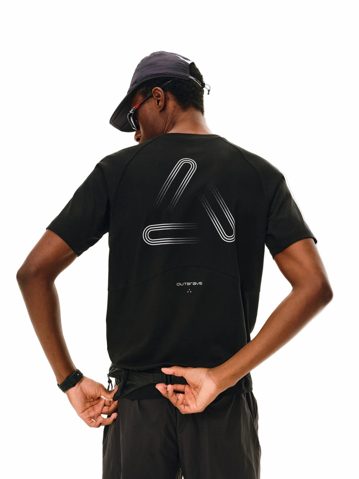 FPA COOLMAX Printed T-Shirt Quick-Dry Cool Touch Athletic Fit Summer Round Neck Outdoor Short Sleeve for Men
