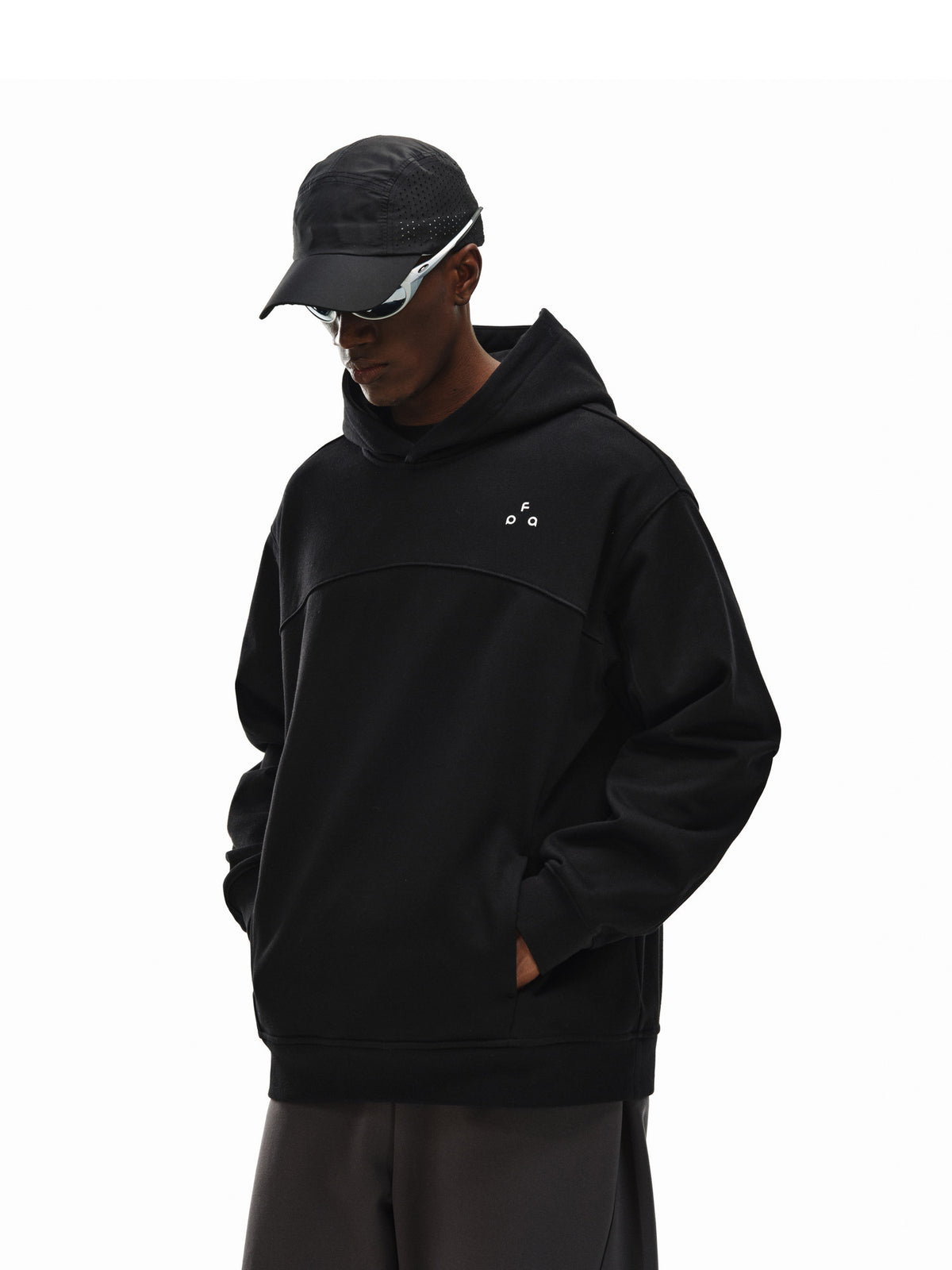 FPA Air Layer Structured Sports Running Printed Hoodie Spring Outdoor Heavyweight Basic Hoodie for Men and Women