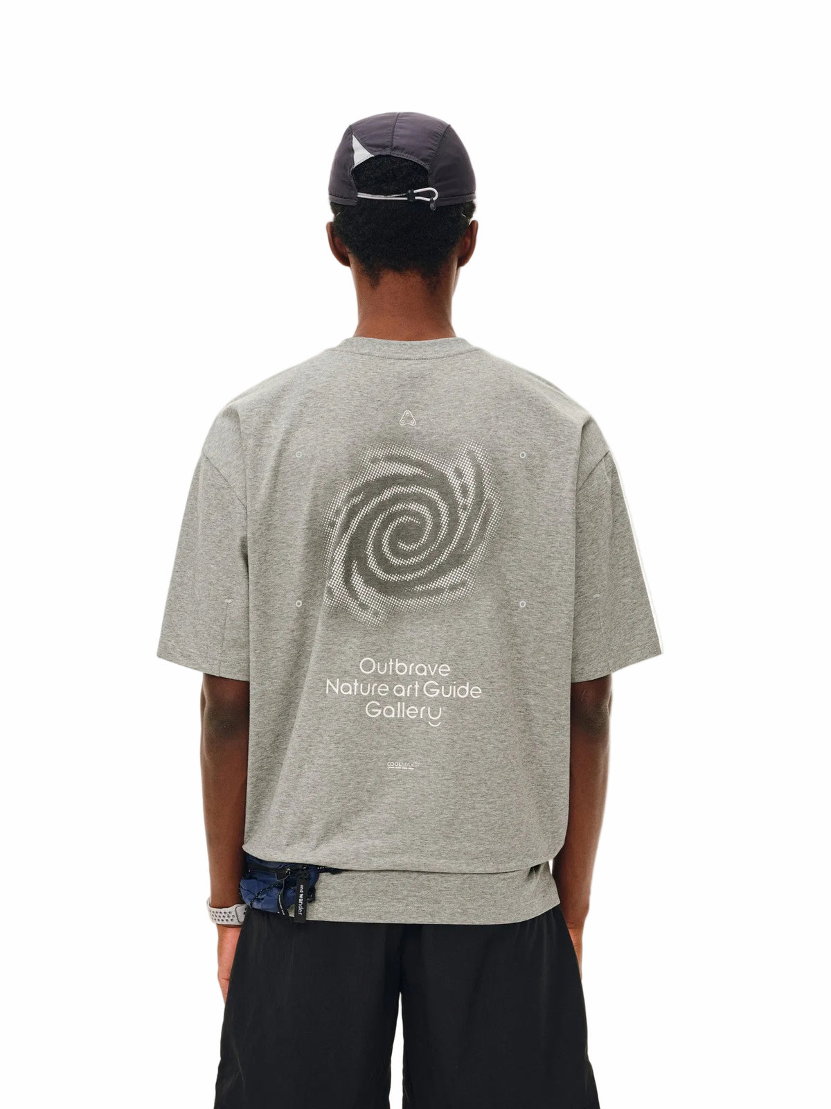 FPA COOLMAX Reflective Dot Stitch Print Quick-Dry Short Sleeve T-Shirt for Couples, Summer Cool Feeling