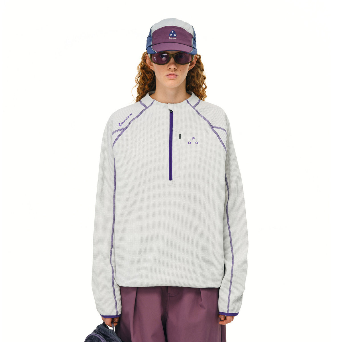 FPA Quick-Dry Half-Zip Contrast Stitch T-Shirt