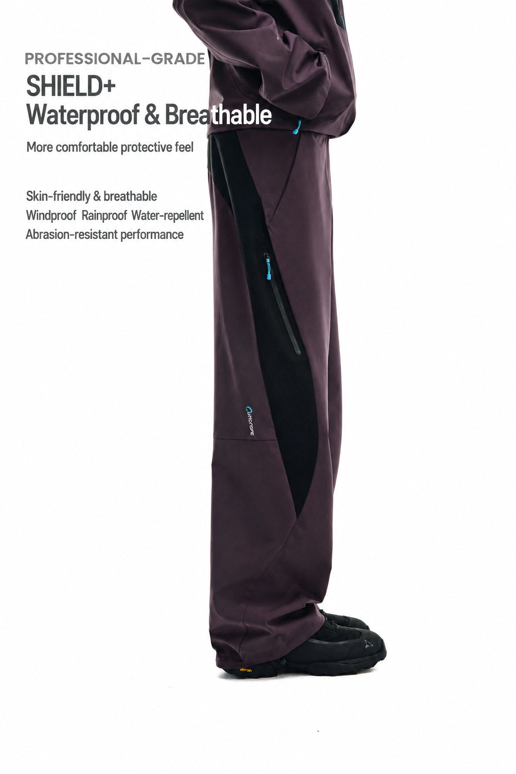 FPA Three-Proof Hard Shell Contrast Color Cargo Pants