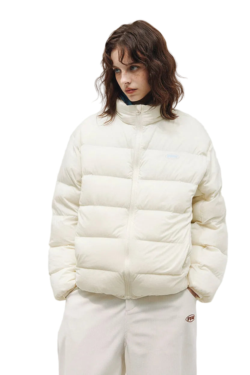 FPA Lightweight 90% White Duck Down Puffer Jacket for Couples - Black, Autumn/Winter