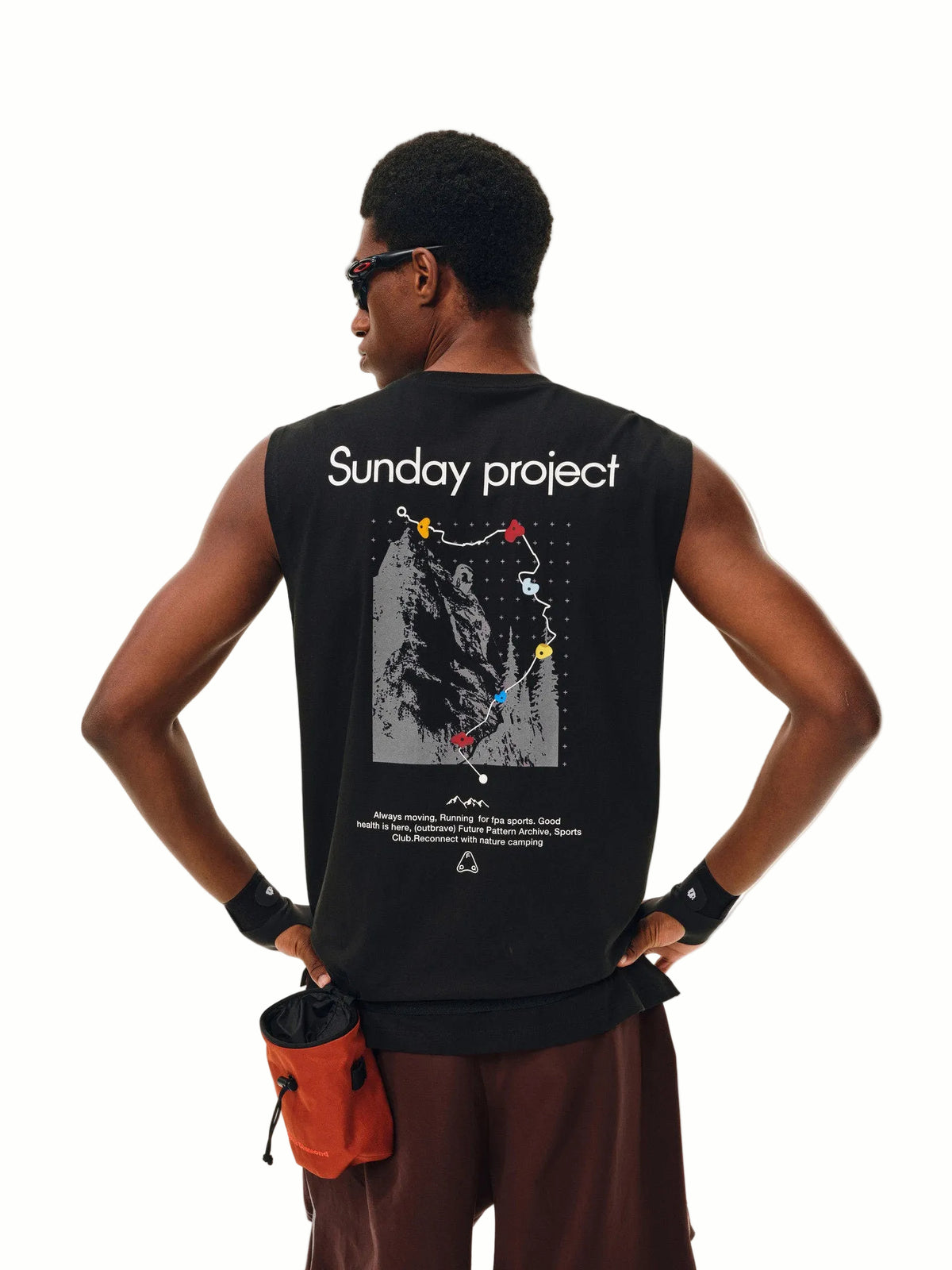 FPA Coolmax Lyocell Rock Print Athletic Vest - Summer Workout Cooling Sleeveless T-Shirt