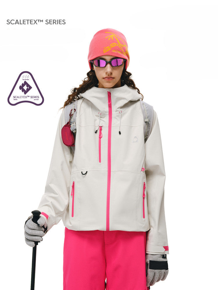 FPA Color-Block Multi-Pocket 3L Hardshell Jacket - Chinese Street Style Outdoor Hiking Couple Unisex