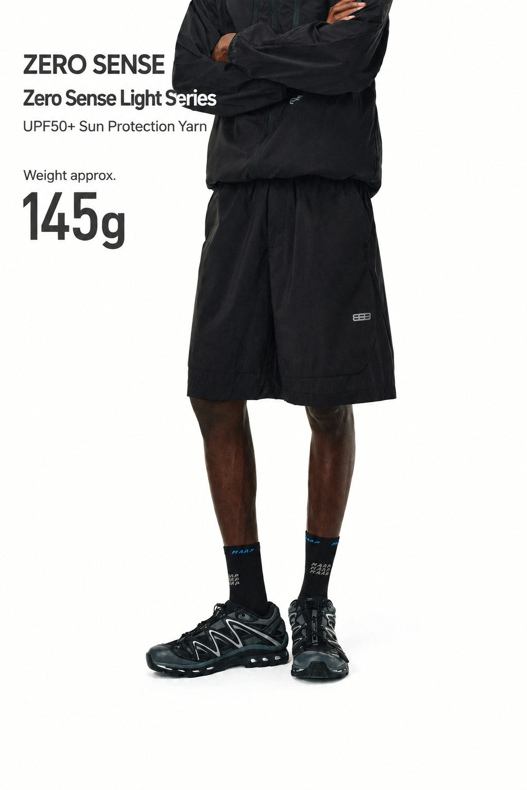 FPA Moisture-Wicking Sun-Protection Wrinkle Texture Plaid Shorts Summer National Trend Lightweight Pants