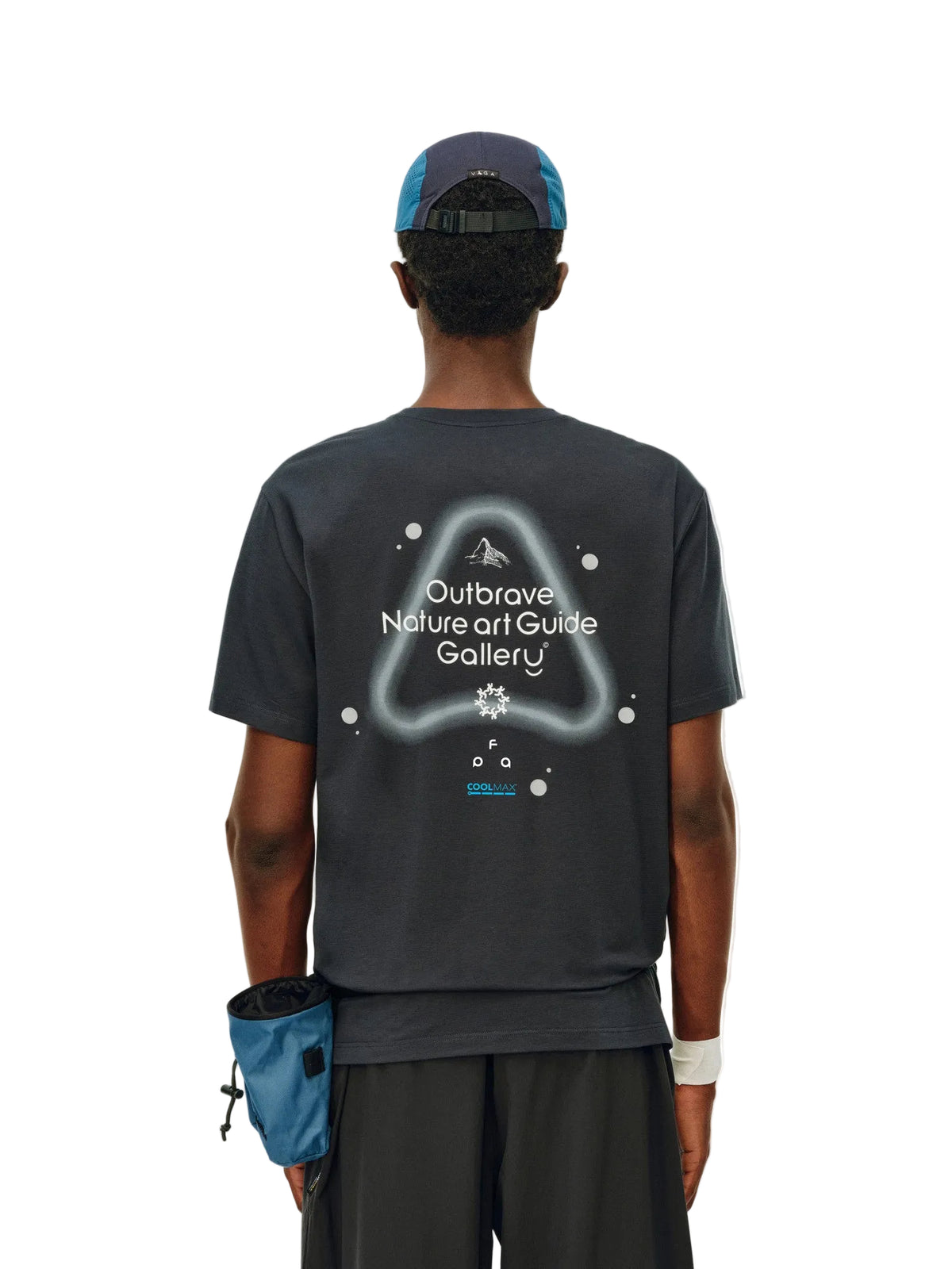 FPA COOLMAX Quick-Dry Breathable Reflective Dot Print Short Sleeve T-Shirt for Men, Summer Cool Feel Crew Neck