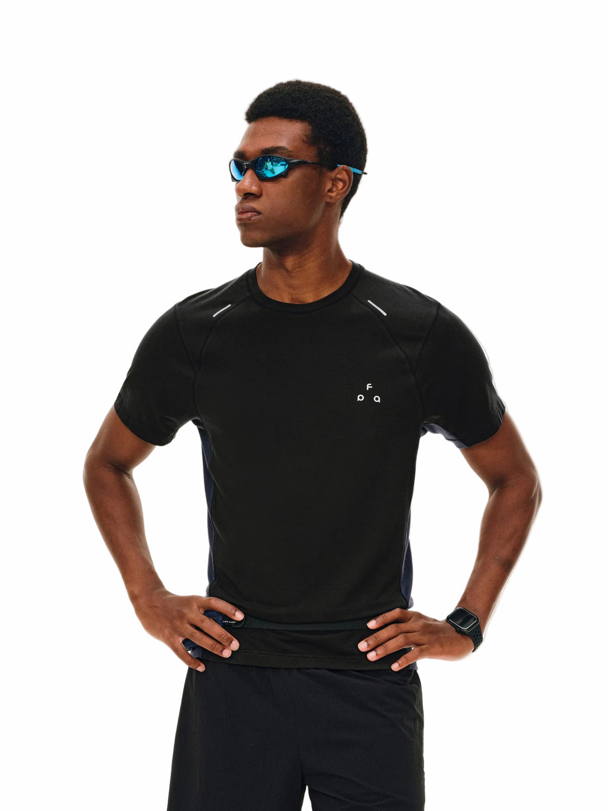 FPA Lyocell Wool Blend Short Sleeve 2026 New Summer Basic Logo Relaxed Fit Crew Neck T-Shirt for Men