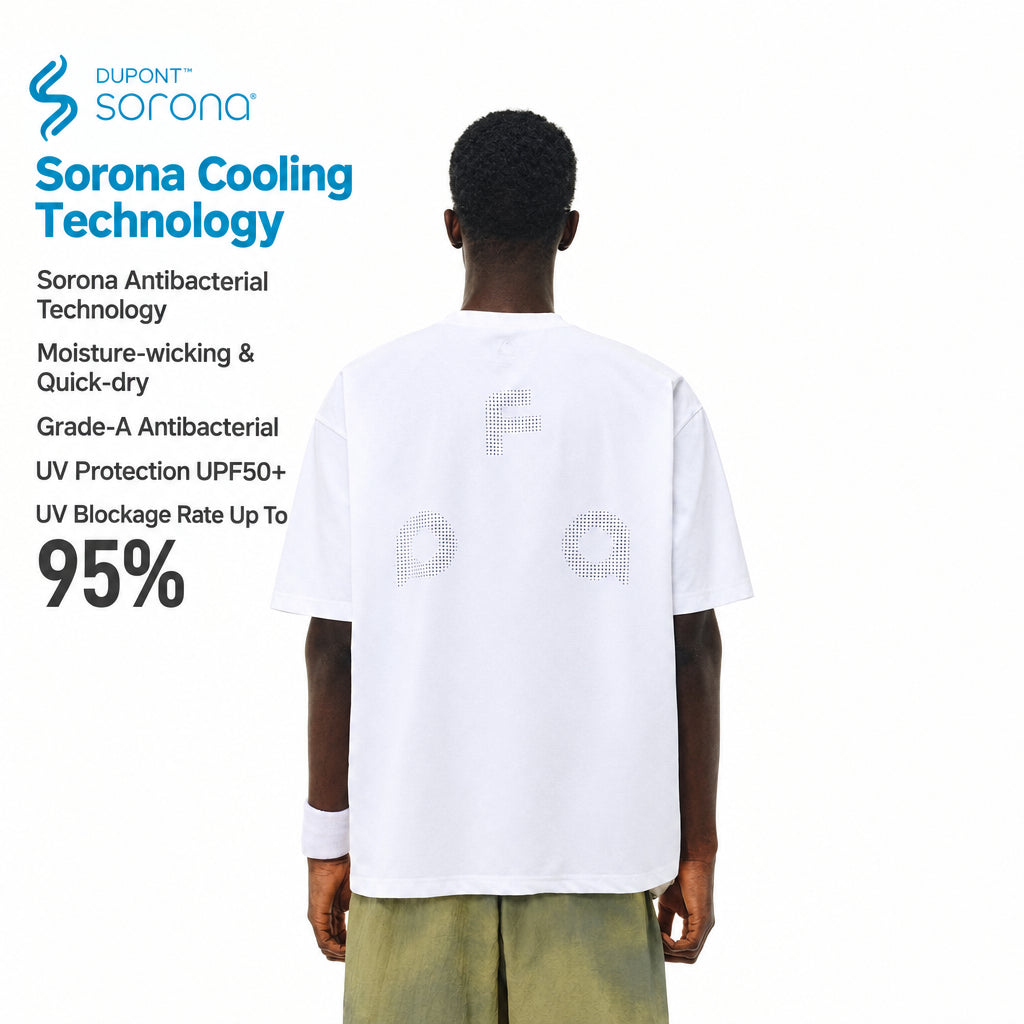 FPA Breathable Quick-Dry Cooling UPF50+ Short Sleeve T-Shirt for Couples, Loose Round Neck Sports Tee