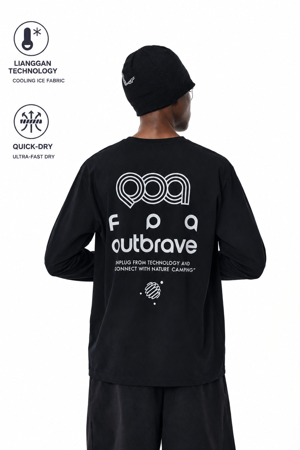 FPA Ice-Feel Quick-Dry Printed Lightweight Long-Sleeve T-Shirt - 2026 Spring New Arrival, Couple Loose Casual Crew Neck Tee