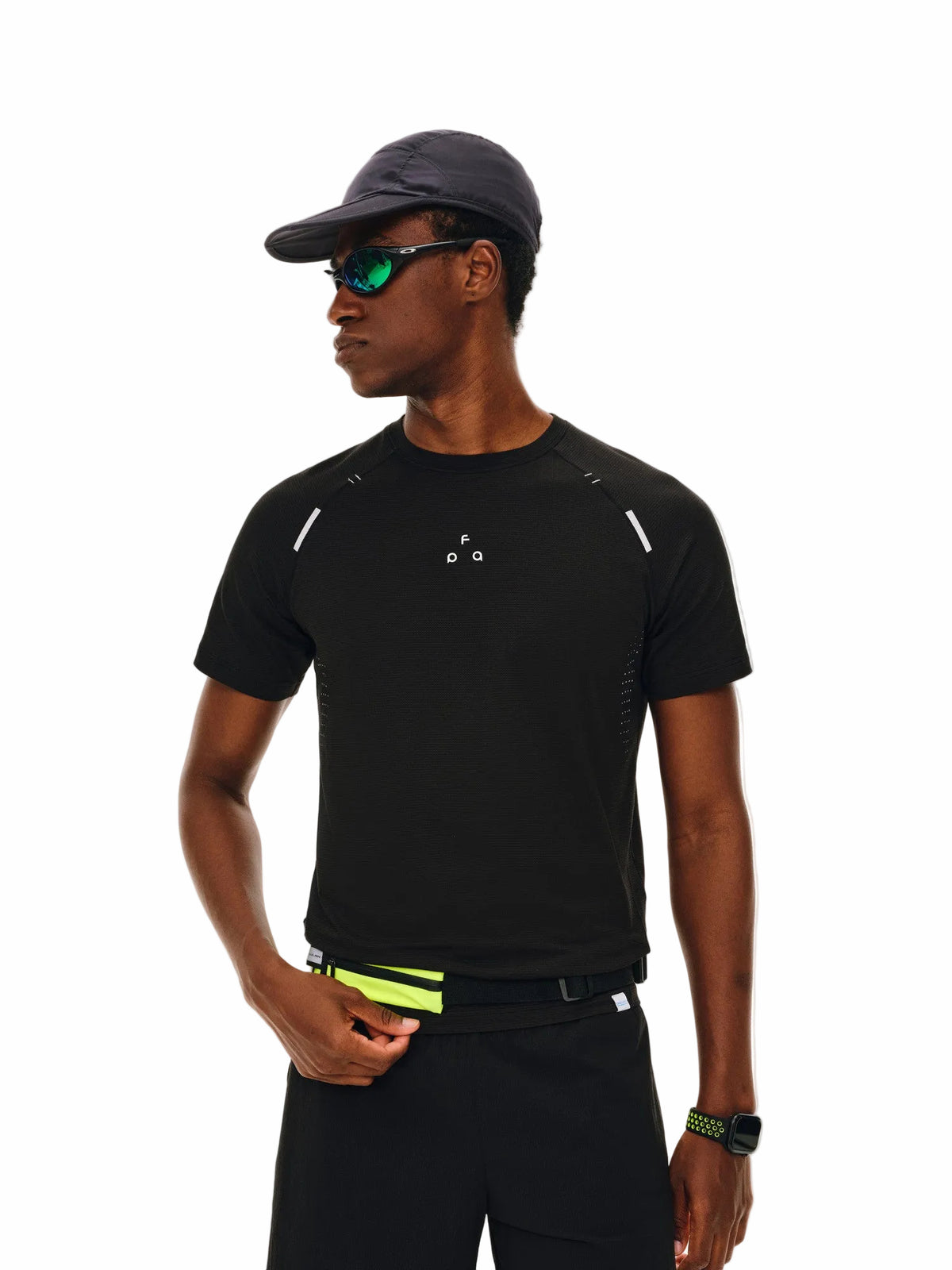 FPA Coolmax Quick-Dry Structured Short Sleeve T-Shirt - Summer Basic Logo Cooling Breathable Outdoor Sports Couple Tee