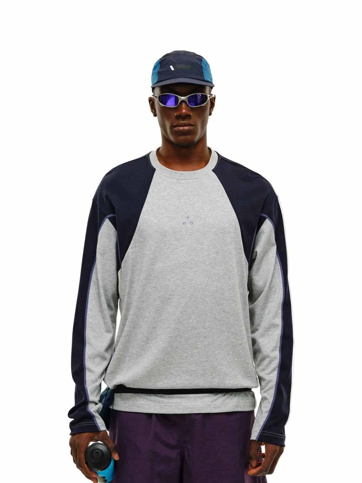 FPA Quick-Dry Cooling Modal Sports T-Shirt 2026 New Spring Color-Block Contrast Round Neck Long Sleeve for Men and Women