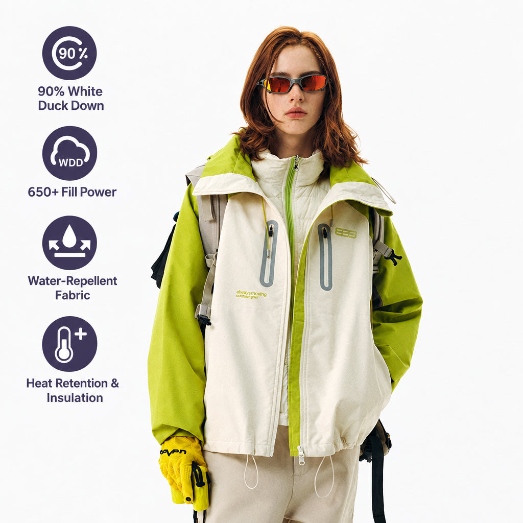 FPA Cocoon 3-in-1 Shell Jacket with Down Liner – Autumn/Winter National-Chic Three-Proof Mountaineering Coat