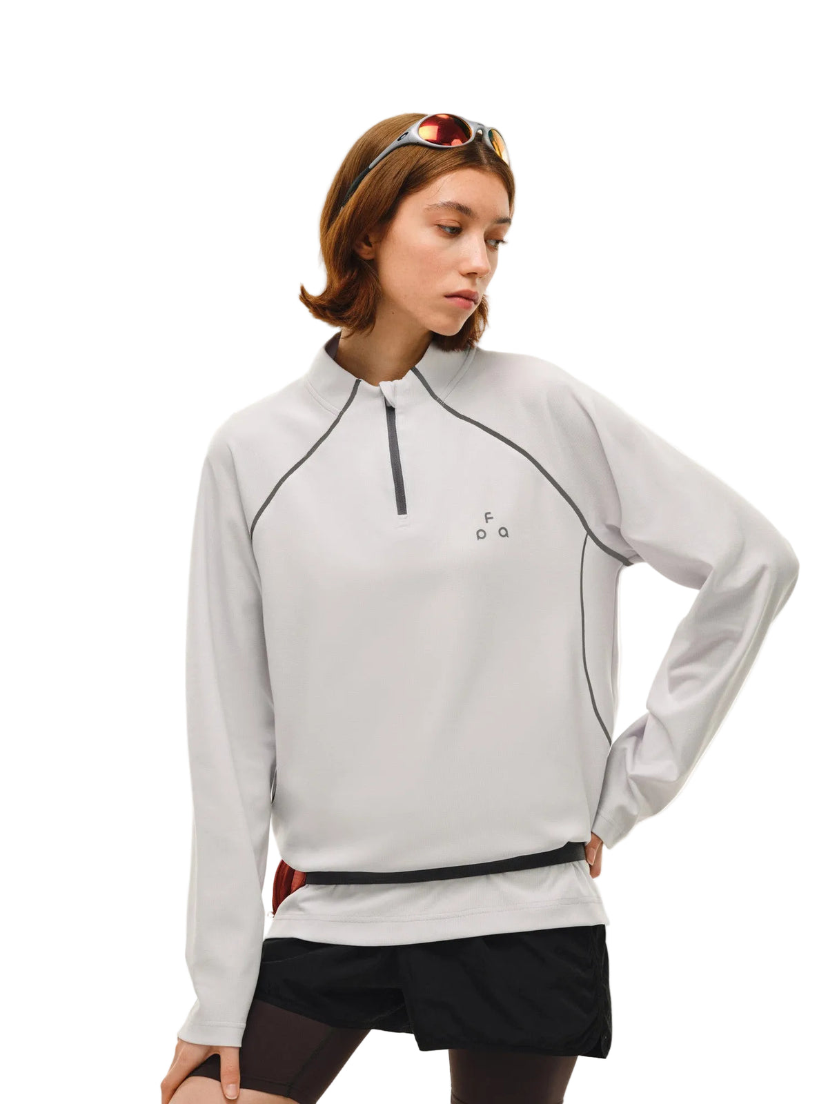 FPA5A Antimicrobial Quick-Dry Half-Zip Long-Sleeve Sports T-Shirt for Men and Women, Spring Outdoor Casual Pullover