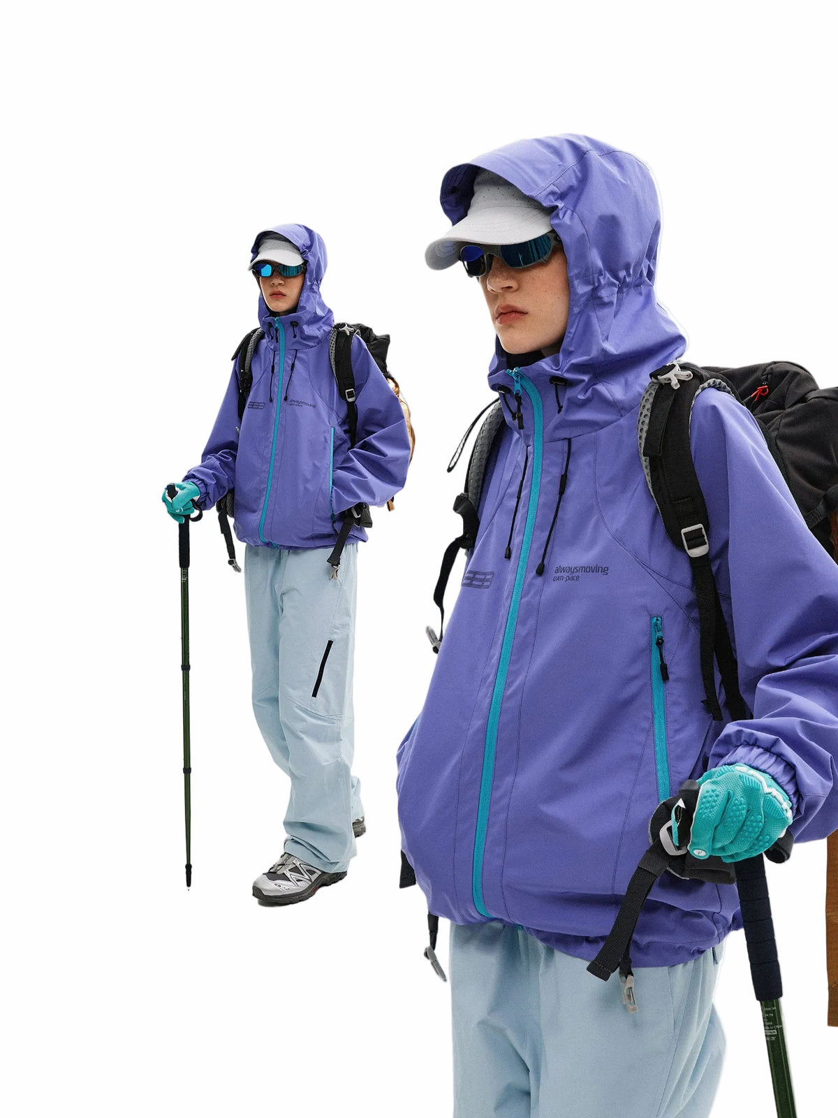 FPA Waterproof Breathable Outdoor Jacket - Loose Fit Hiking & Mountaineering Shell for Men
