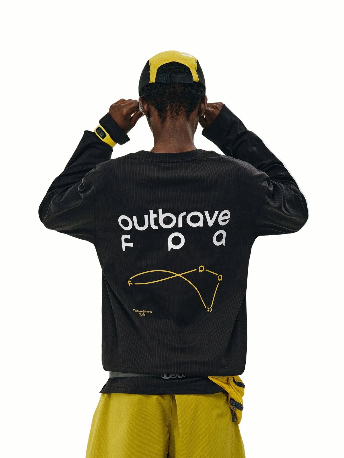 FPA Quick-Dry Outdoor Casual Long-Sleeve T-Shirt 2026 New Spring/Autumn Chinese Style Crew Neck Loose Fit Sports Couple Black Tee