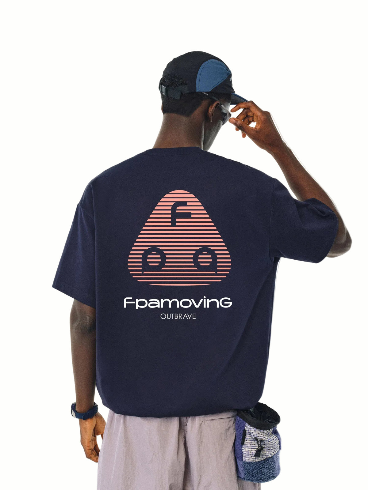 FPA Quick-Dry Cool-Touch 7A Antibacterial Short-Sleeve T-Shirt for Summer, Round Neck, Printed, Heavyweight, Loose Fit, Couple Style