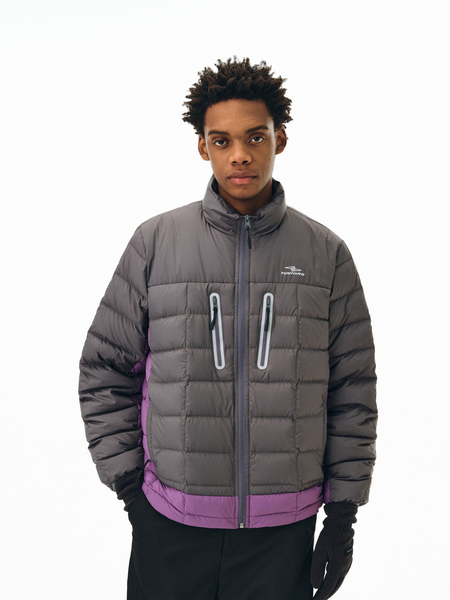 FPA 90% White Duck Down Three-Proof Paneled Double-Zip Winter Puffer Jacket, Windproof, Chinese Streetwear, Couple Style