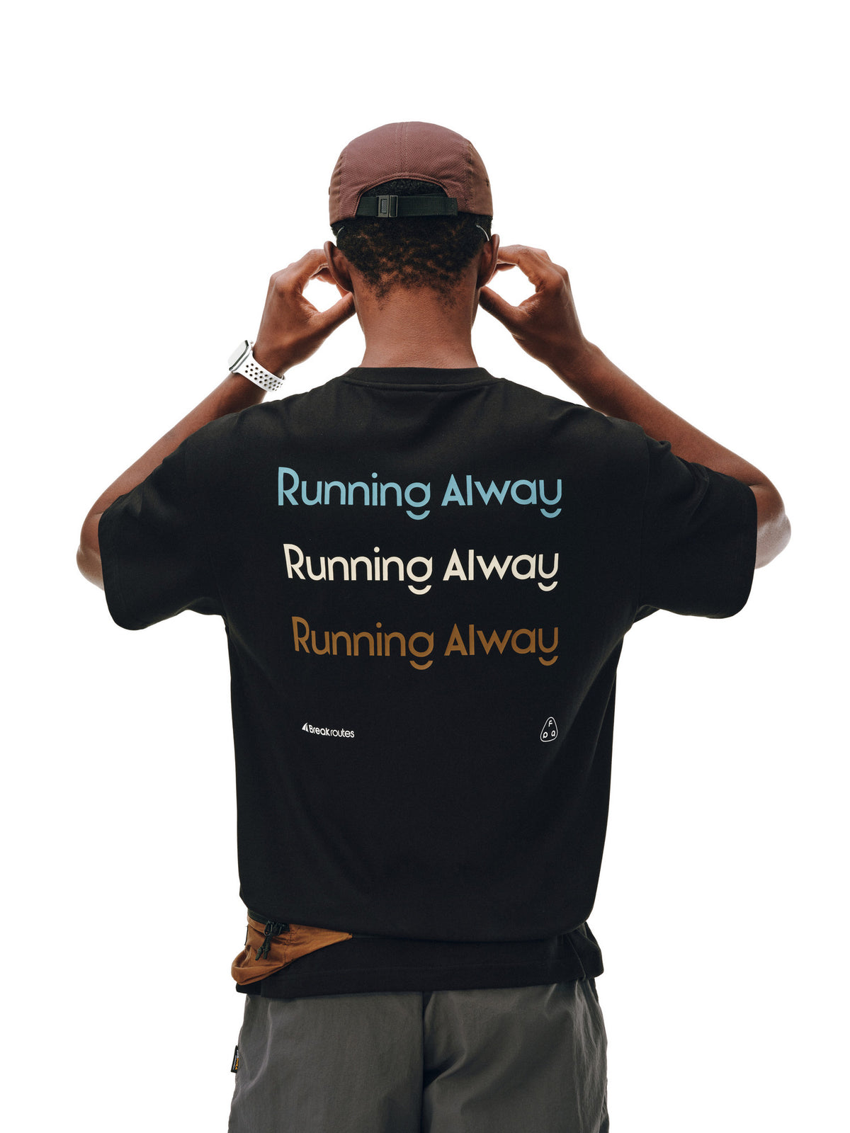 FPA Brand Slogan Contrast Color Short Sleeve Cool & Quick-Dry Outdoor Sports Casual Round Neck Summer Couple T-Shirt