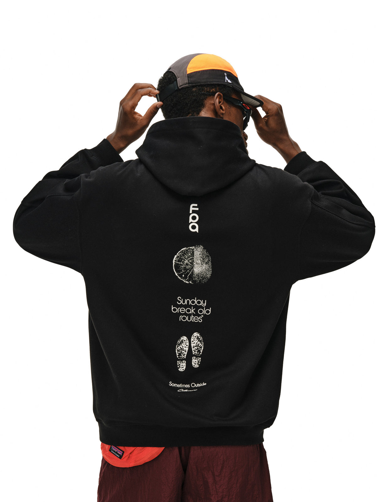 FPA Natural Elements Logo Hoodie for Men and Women – Heavyweight Pullover with Letter Print, Autumn Casual Streetwear