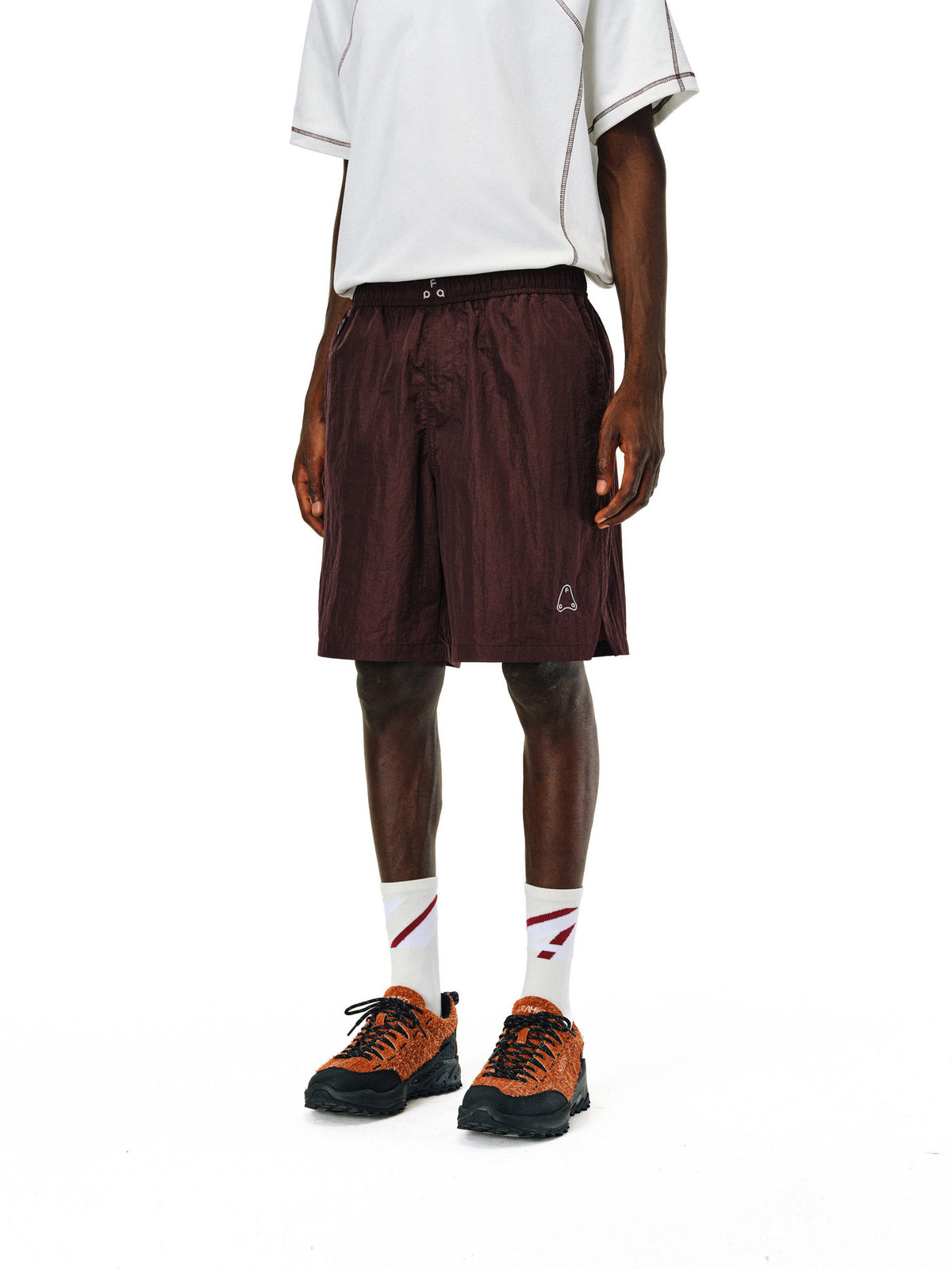 FPA Outdoor Lightweight Contrast Color 3D Embroidery Shorts – National Trend Sport Summer Quick-Dry Loose Fit Fitness 5-Inch Shorts