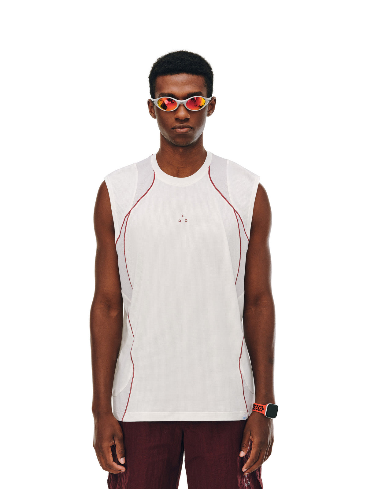 FPA Arc Contrast COOLMAX Quick-Dry Sports Vest Men's Summer Outdoor Fitness Round Neck Sleeveless T-Shirt