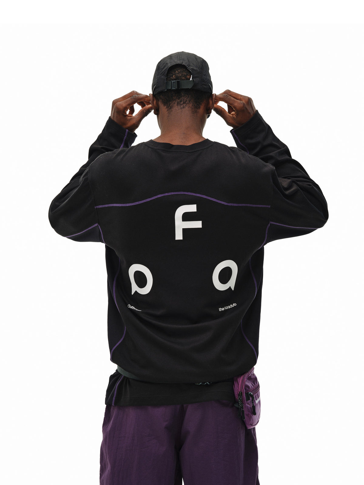 FPA Cool-Touch Quick-Dry Long-Sleeve Sports Shirt - Chinese Streetwear Contrast Stitching Couple Outdoor Spring T-Shirt for Men