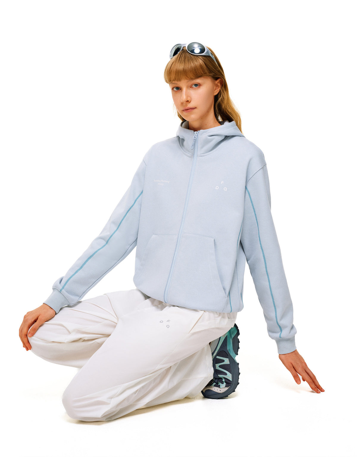 FPA Color-Block Printed Hooded Zip-Up Sweatshirt 2026 New Spring/Fall Unisex Casual Hoodie