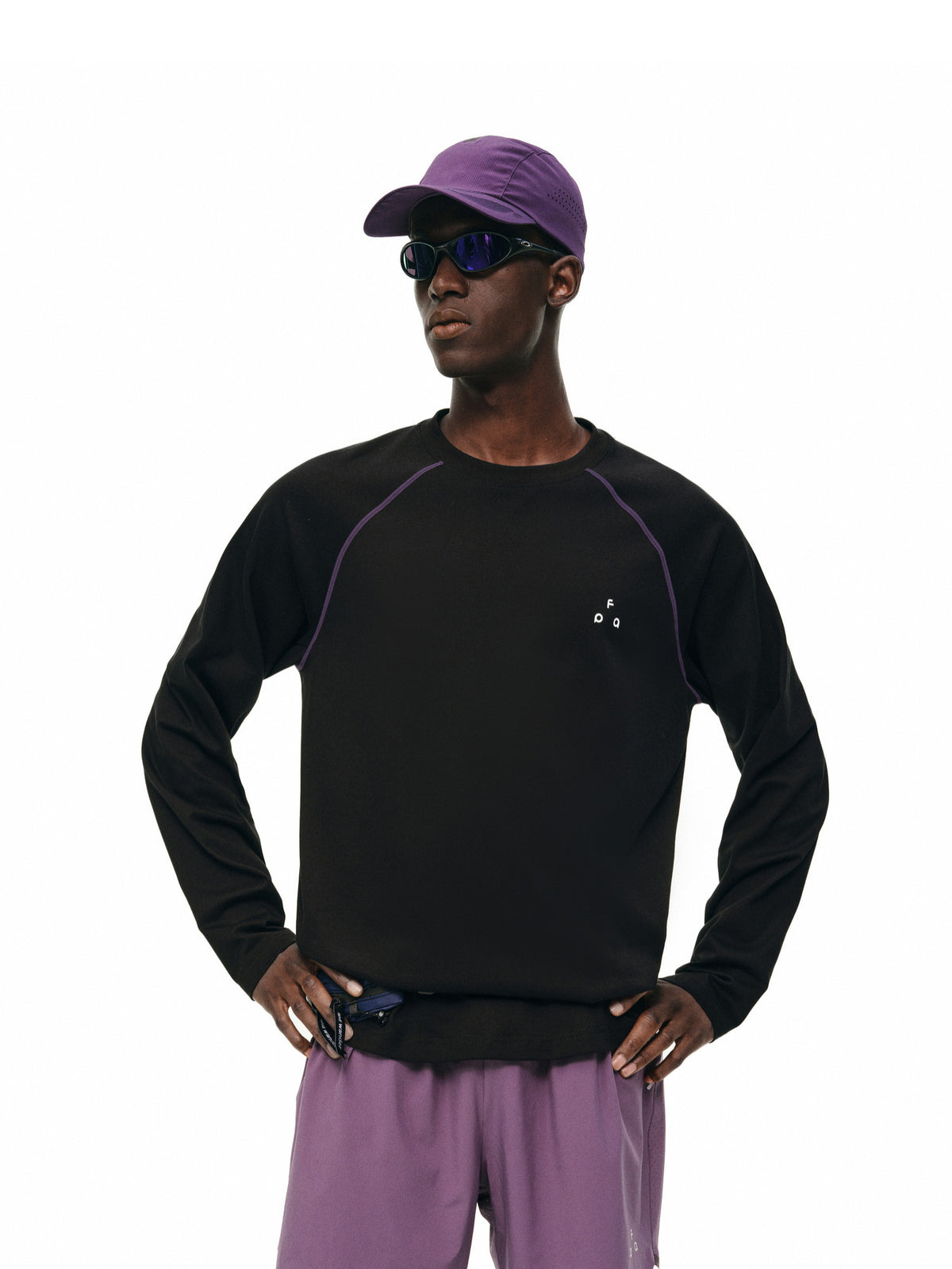 FPA Basic Crew Neck Printed Long Sleeve T-Shirt - Lightweight Unisex Casual Tee for Men and Women (Autumn)
