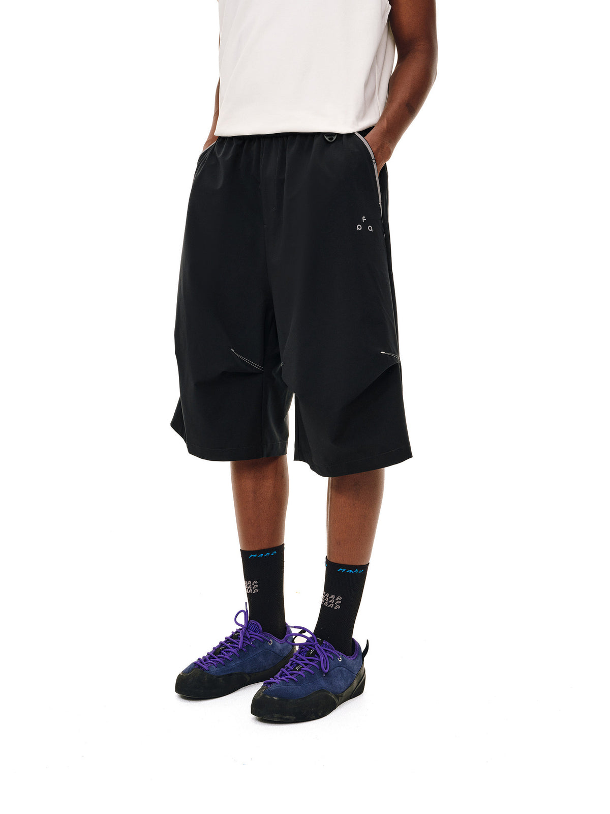 FPA Outdoor Sports Ice-Cool SORONA Silver Wing Seven-Point Pants Summer Contrast Color Lightweight Loose Casual Pants for Men