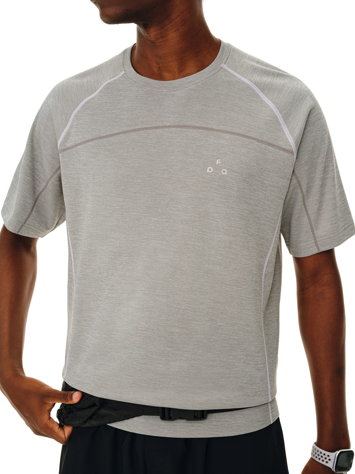 FPA Color-Block Quick-Dry Yarn Knit Sports Short Sleeve Casual Crew Neck Summer Half Sleeve T-Shirt for Men and Women