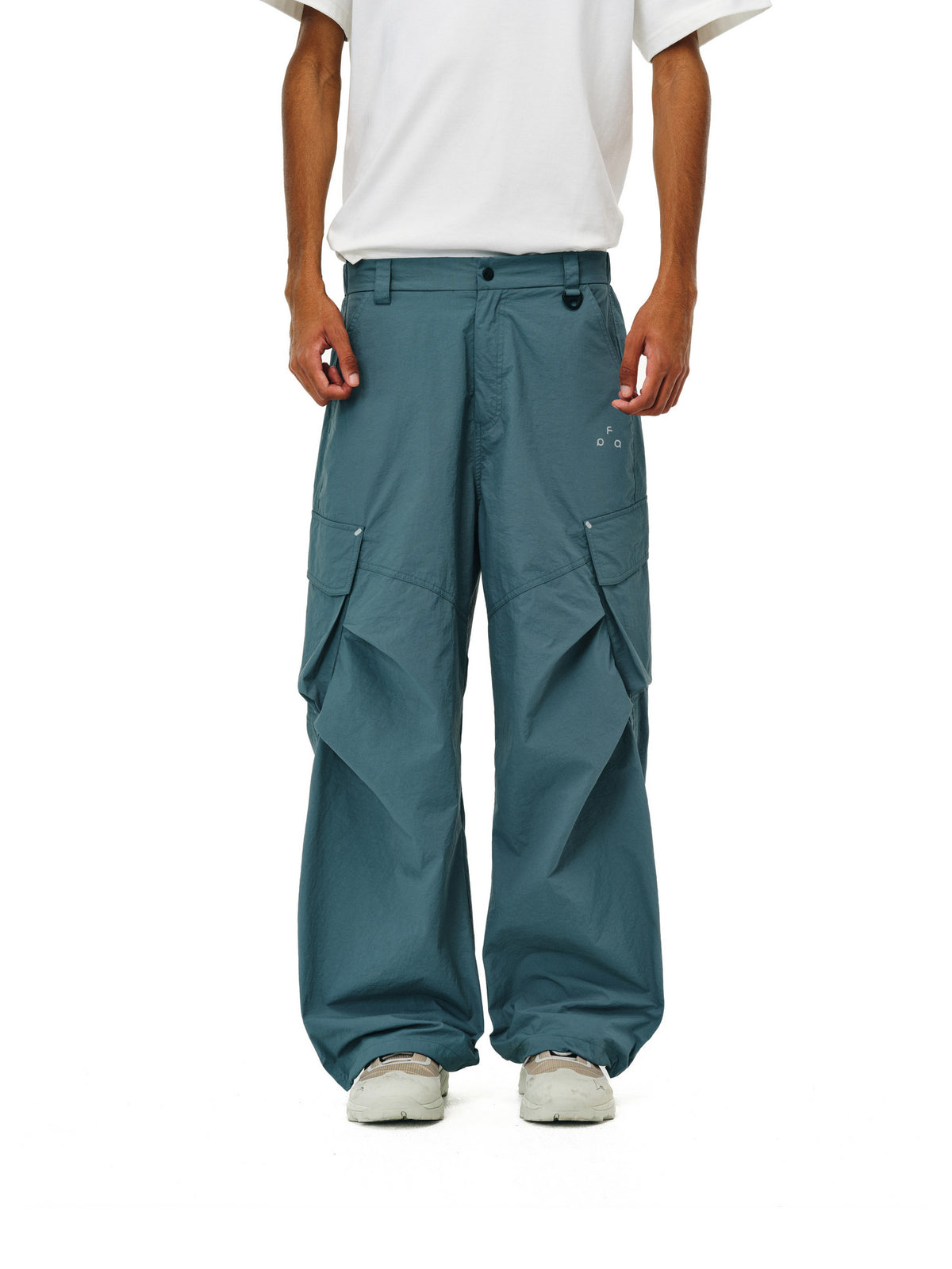 FPA Outdoor Water-Repellent Cargo Pants with Hidden Pockets and 3D Slanted Pockets, Chinese Streetwear Loose Fit Techwear Long Pants for Men
