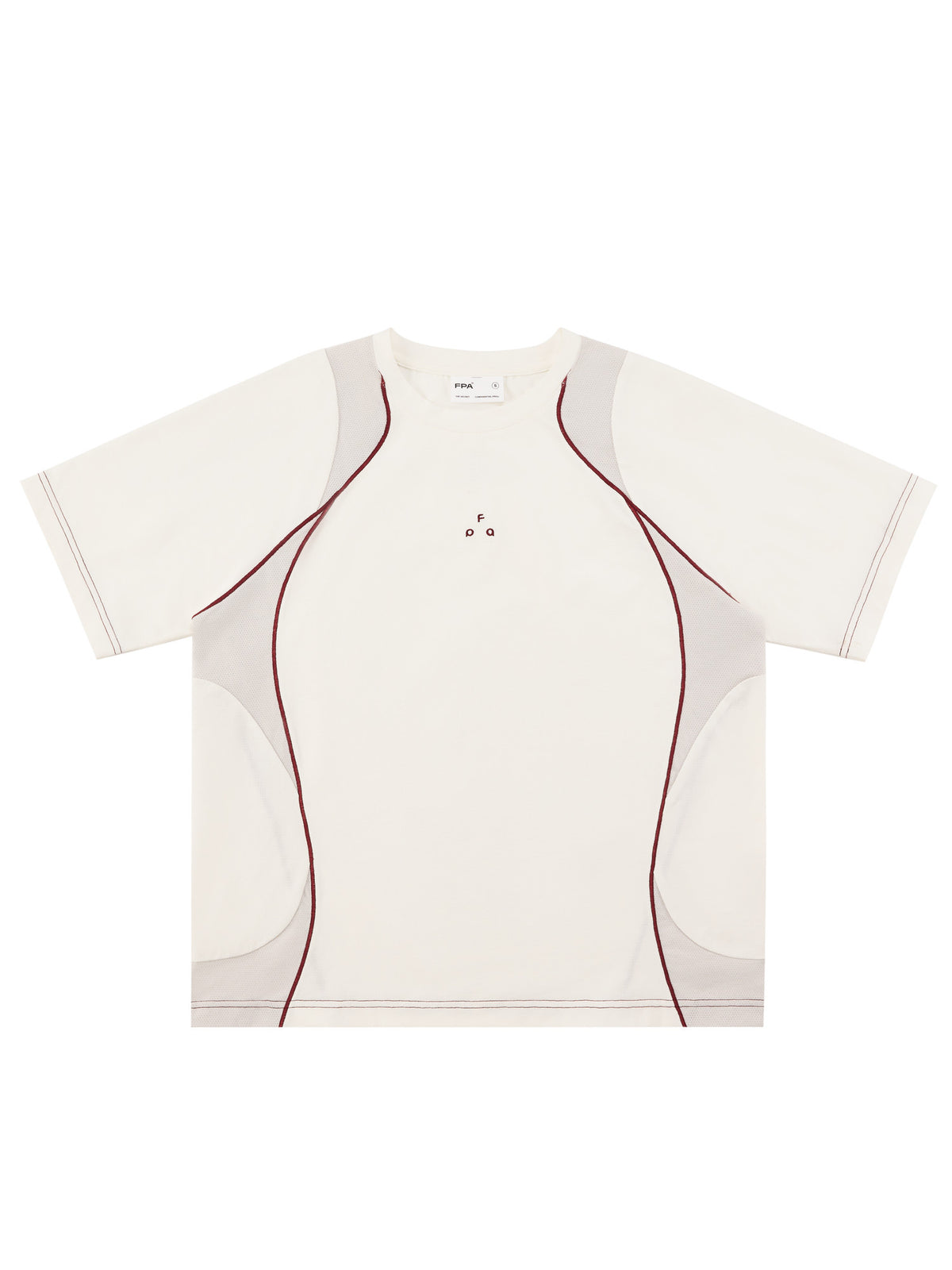 FPA Arc Contrast Quick-Dry Sports T-Shirt Summer Crew Neck Breathable Outdoor Half-Sleeve Tee for Men