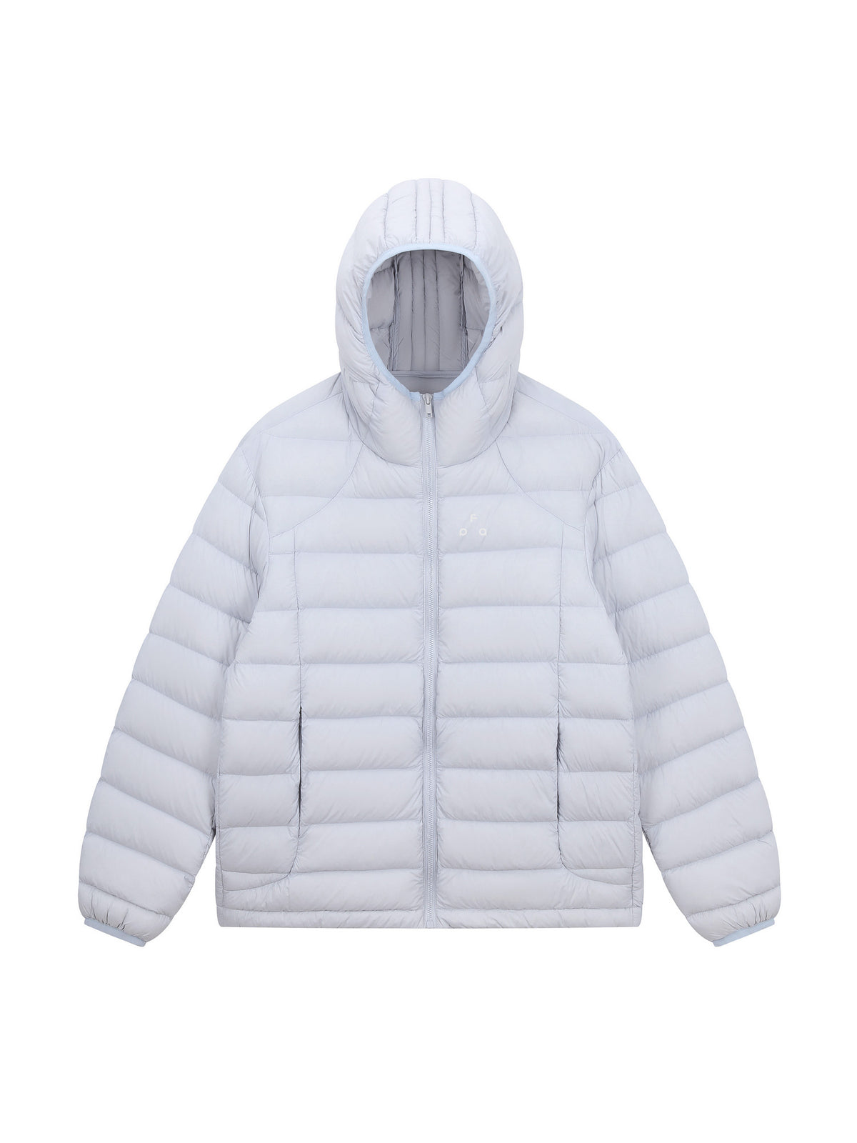 FPA Brand Triangle Logo Hooded Down Jacket – Lightweight Autumn/Winter Couple's Streetwear Warm Coat