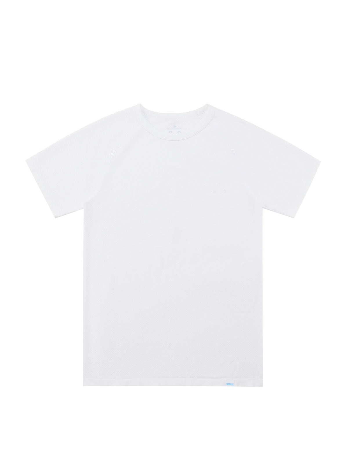 FPA Coolmax Seamless Knit Short Sleeve T-Shirt for Running and Fitness, Summer Basic Logo Tee, Regular Fit, Unisex