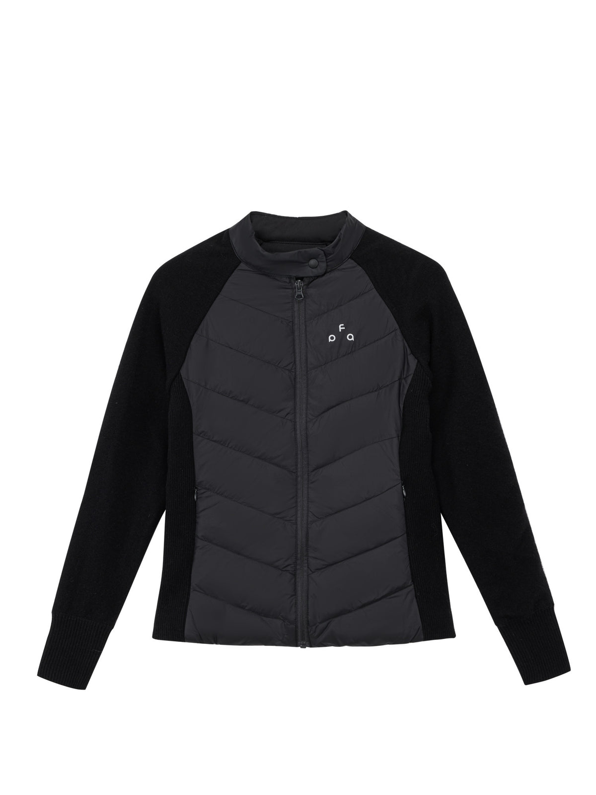 FPA Women's Patchwork Half High Collar Button Down Jacket - Lightweight Warm Short Down Coat for Autumn/Winter