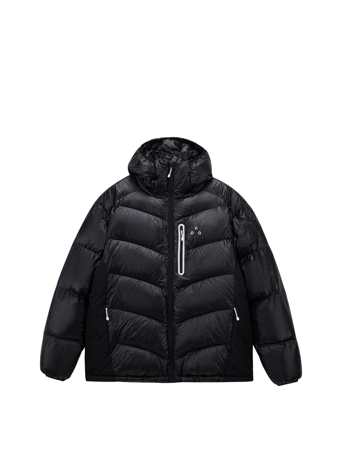 FPA Textured Patchwork Hooded Down Jacket 90% Down Warm Outdoor Sports Couple Winter Down Coat for Men