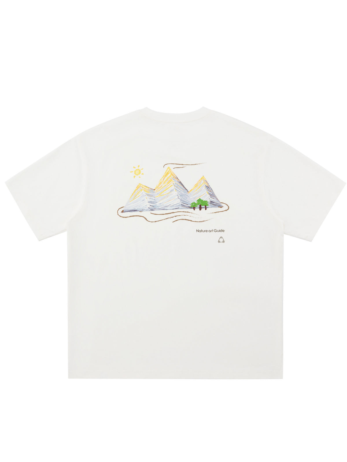 FPA COOLMAX Lyocell Mountain Print Short Sleeve T-Shirt for Men - Summer Cooling Breathable Crew Neck Athletic Tee